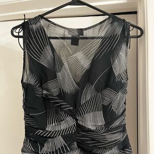 The Limited Black and White Shell Top